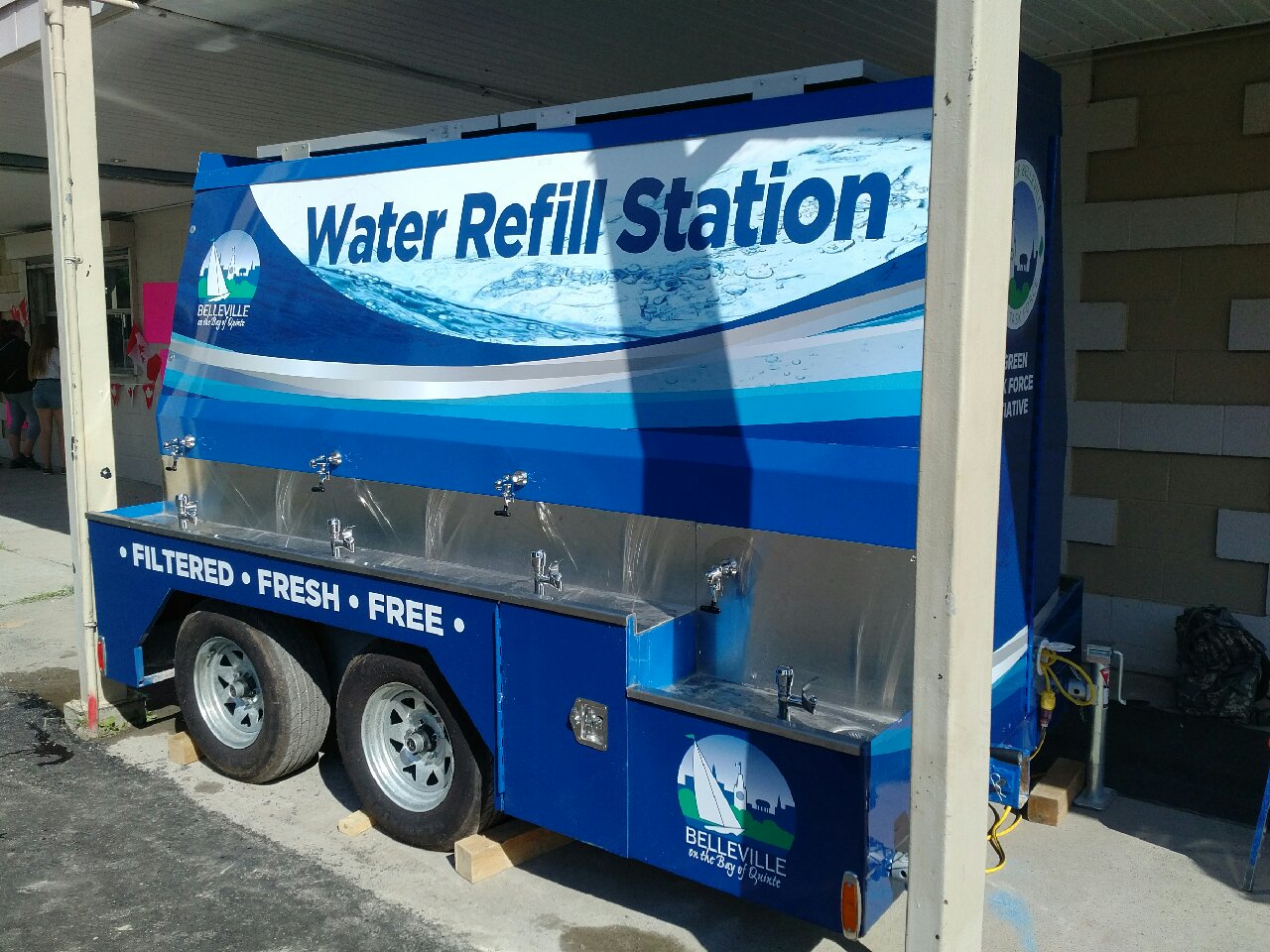 Photo of mobile bulk water station