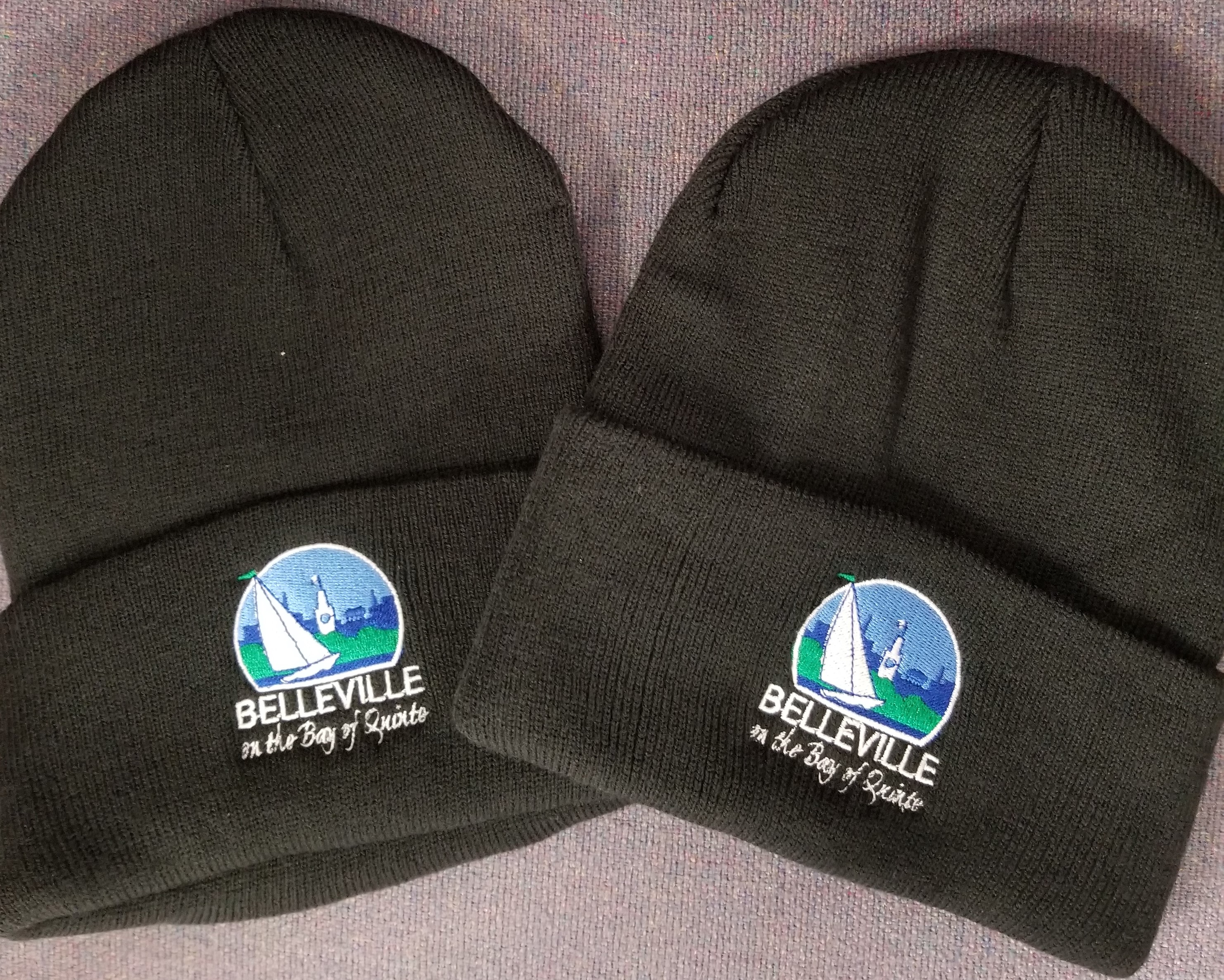 City of Belleville winter toques with the City logo on the front.