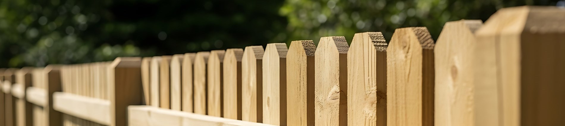 Wooden fence