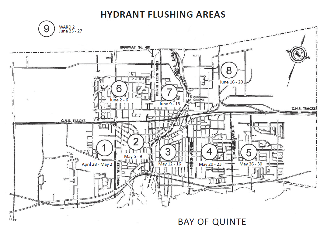 Hydrant Flushing Schedule Map
