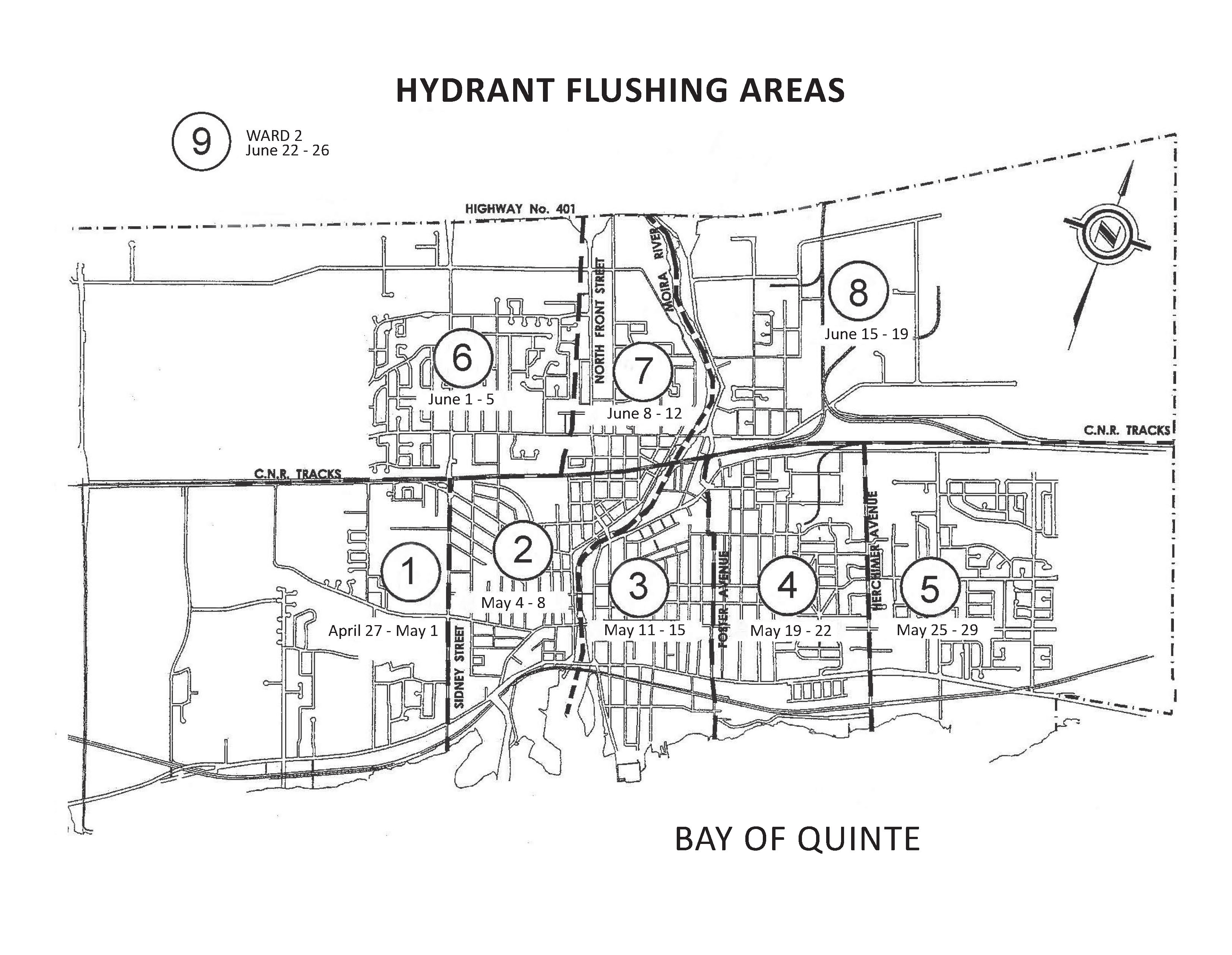 Hydrant Flushing Schedule Map