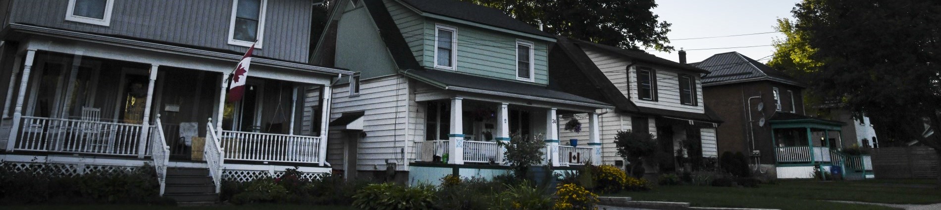 Row of houses.