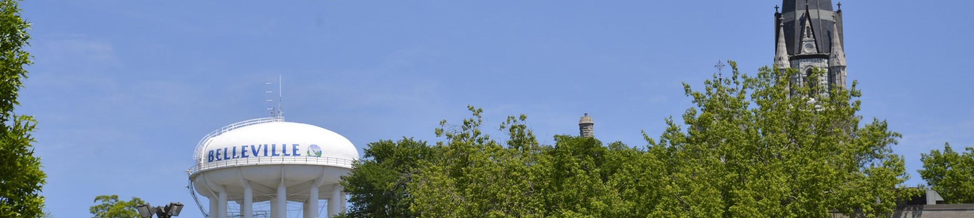 skyline photo of  belleville water tower 