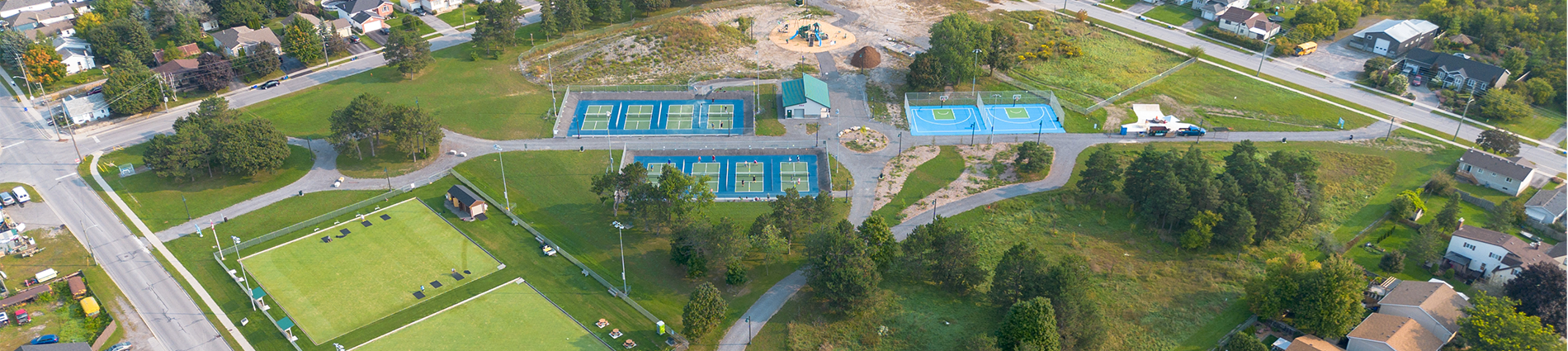 Aerial photo of Clifford Sonny Belch Park.