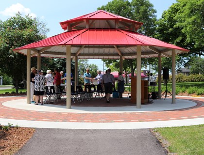Photo of covered shelter