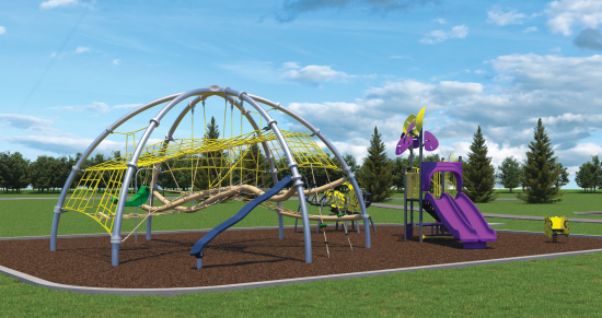 Design rendition of playground