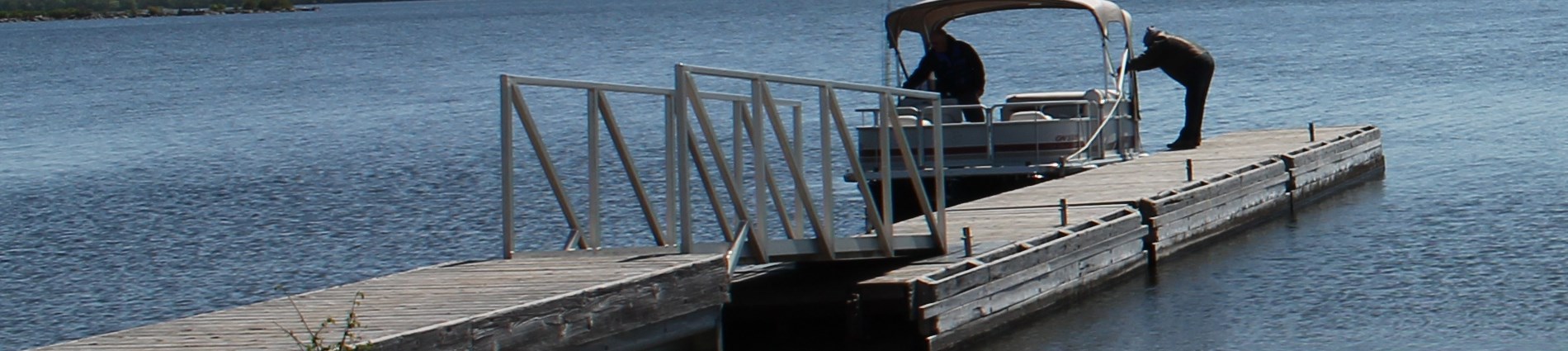 water with boat launch