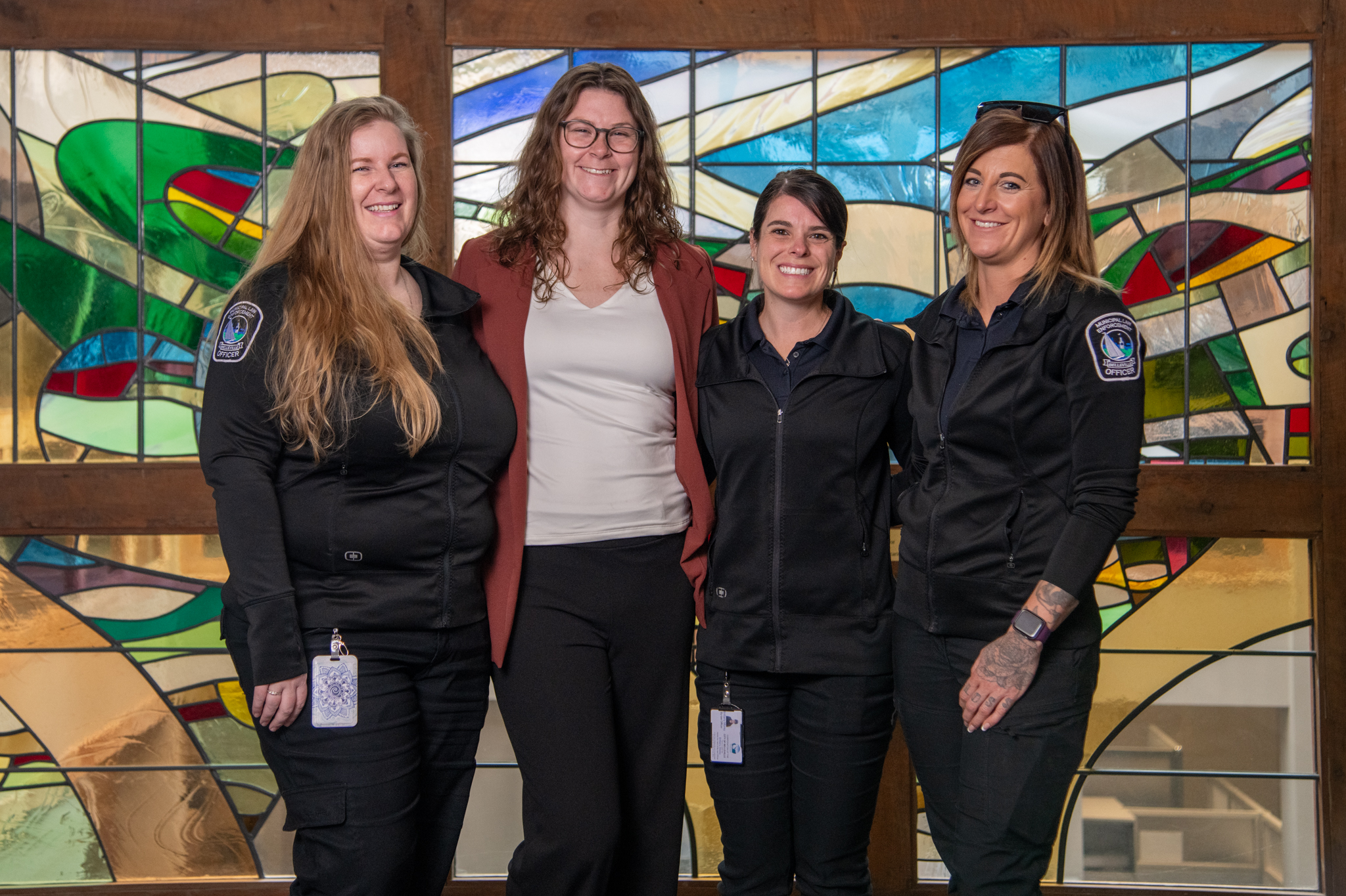 Photo of the By-law Enforcement team from inside City Hall.