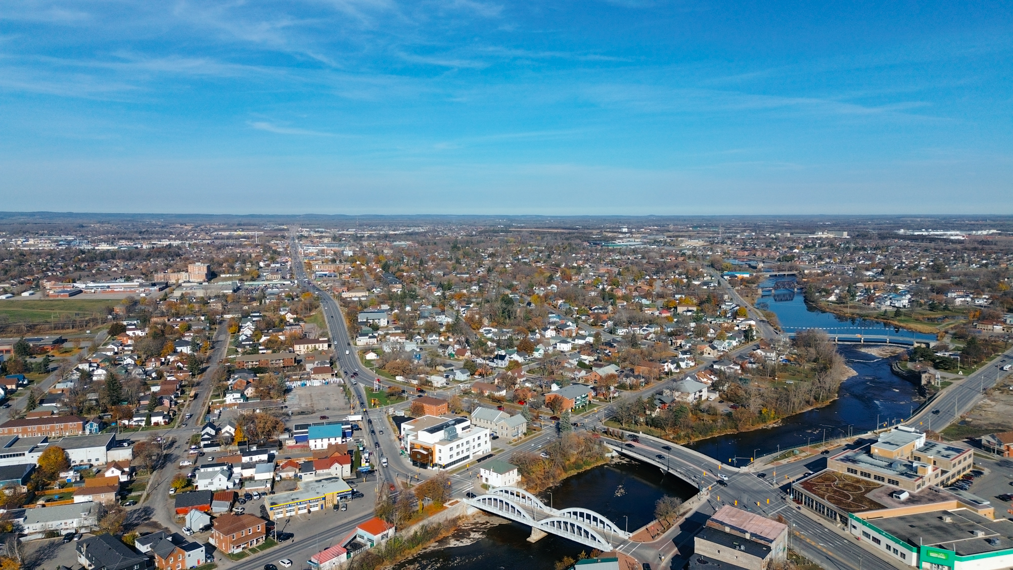 Bird's eye view of the City of Belleville