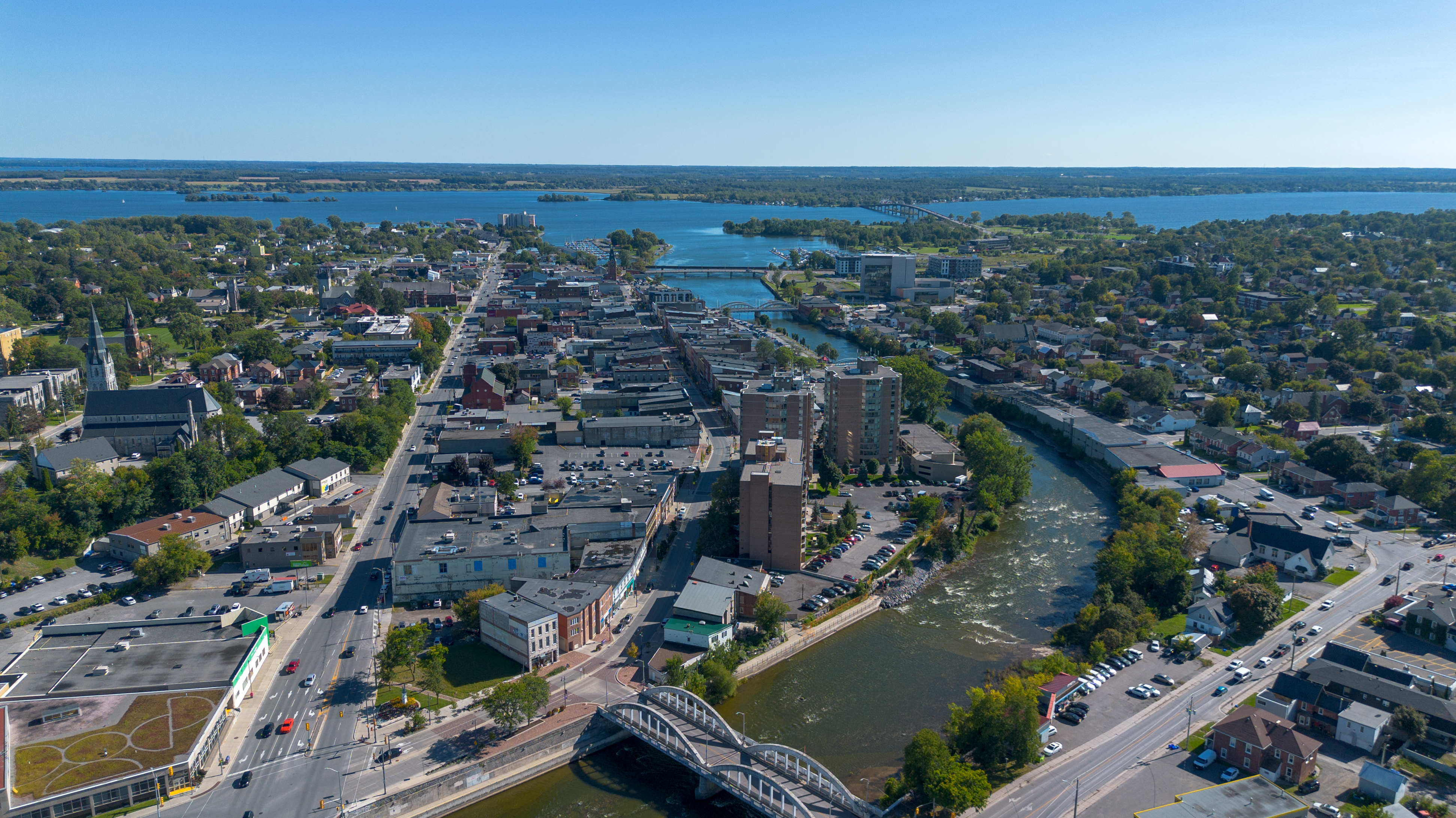 Aerial of Downtown Belleville