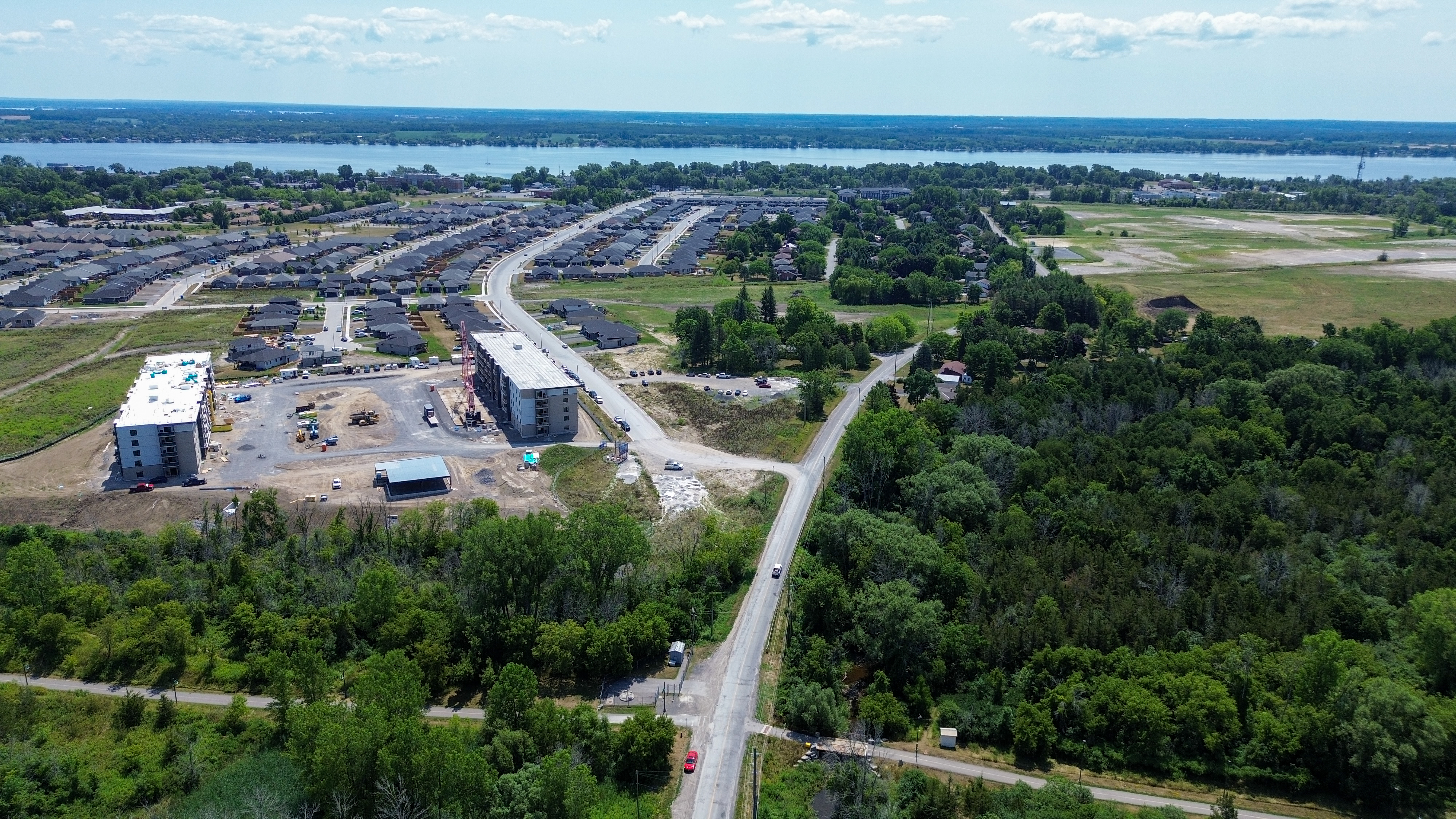 Aerial of West Belleville (Loyalist) area 