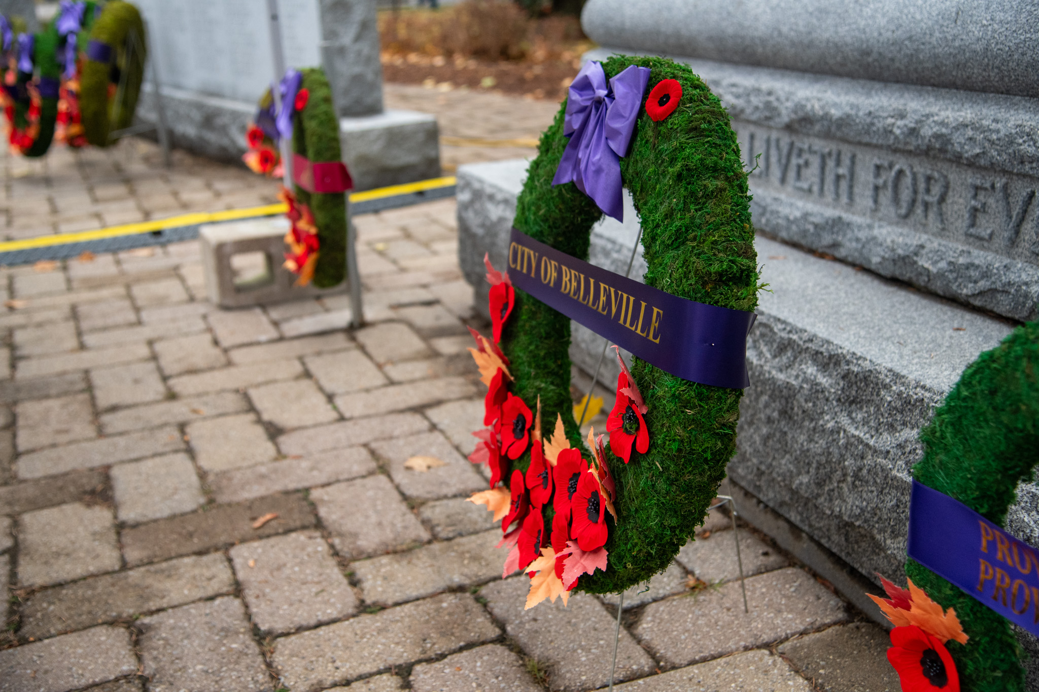 City of Belleville wreath at cenotaph
