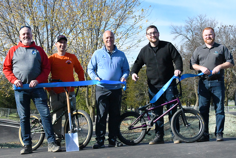 Council members with Bikes