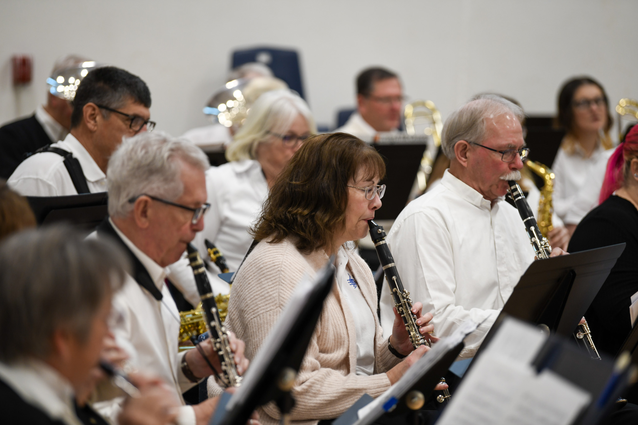 The Belleville Concert Band performs at New Year's Levee