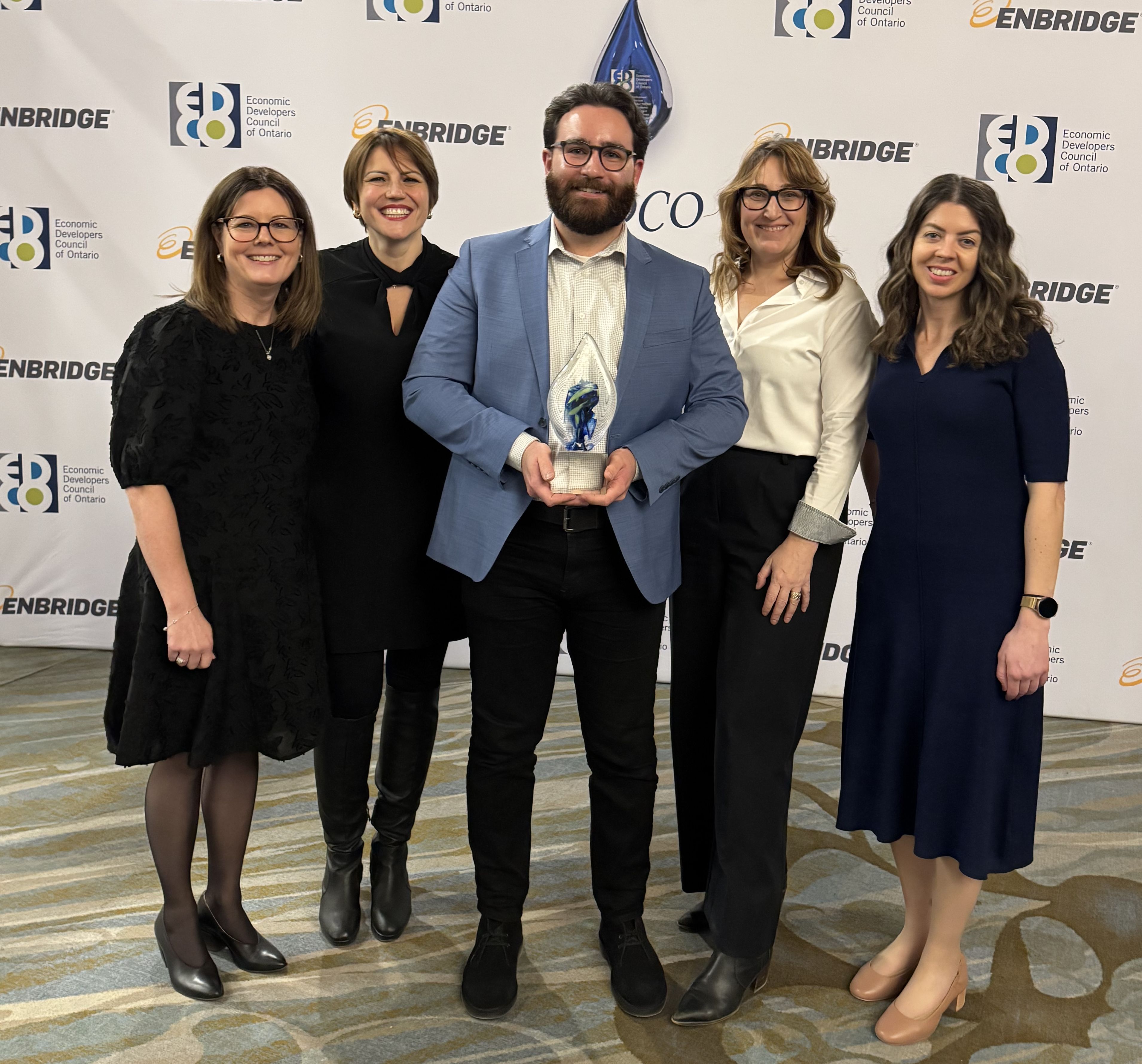 Linda Lisle (City of Quinte West), Luisa Sorrentino (City of Quinte West), Garrett Harvey (Bay of Quinte RMBN), Victoria Watts (City of Belleville), Elisha Maguire (City of Belleville)