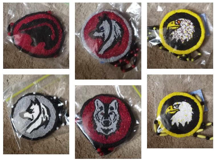 Photo of some of Joe's bead work.
