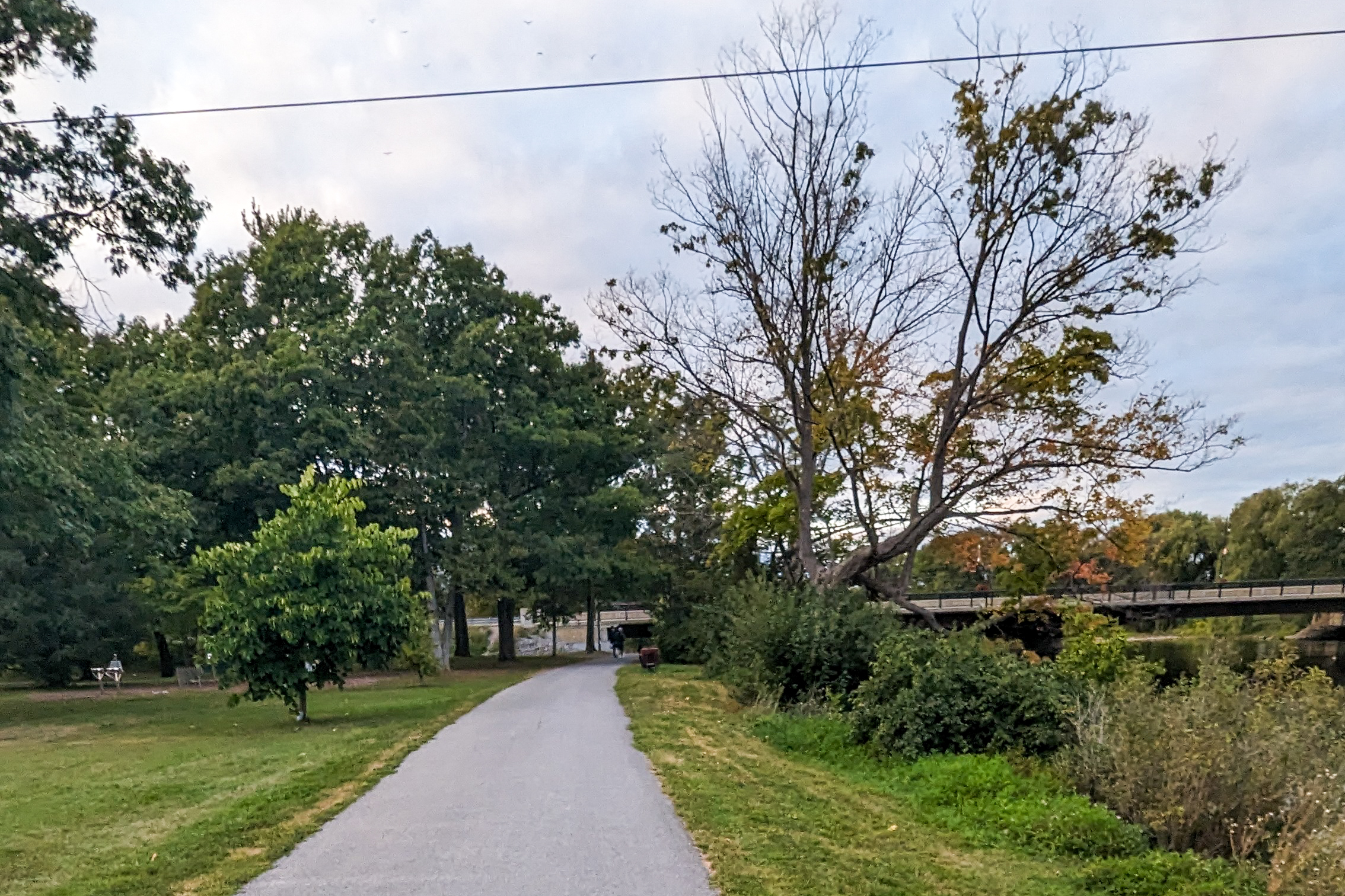 The Riverside Park West trail.