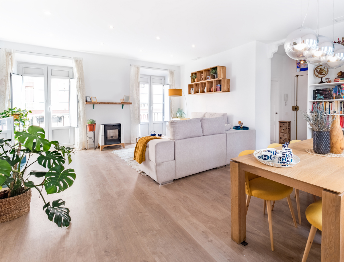 Living room of a rental unit