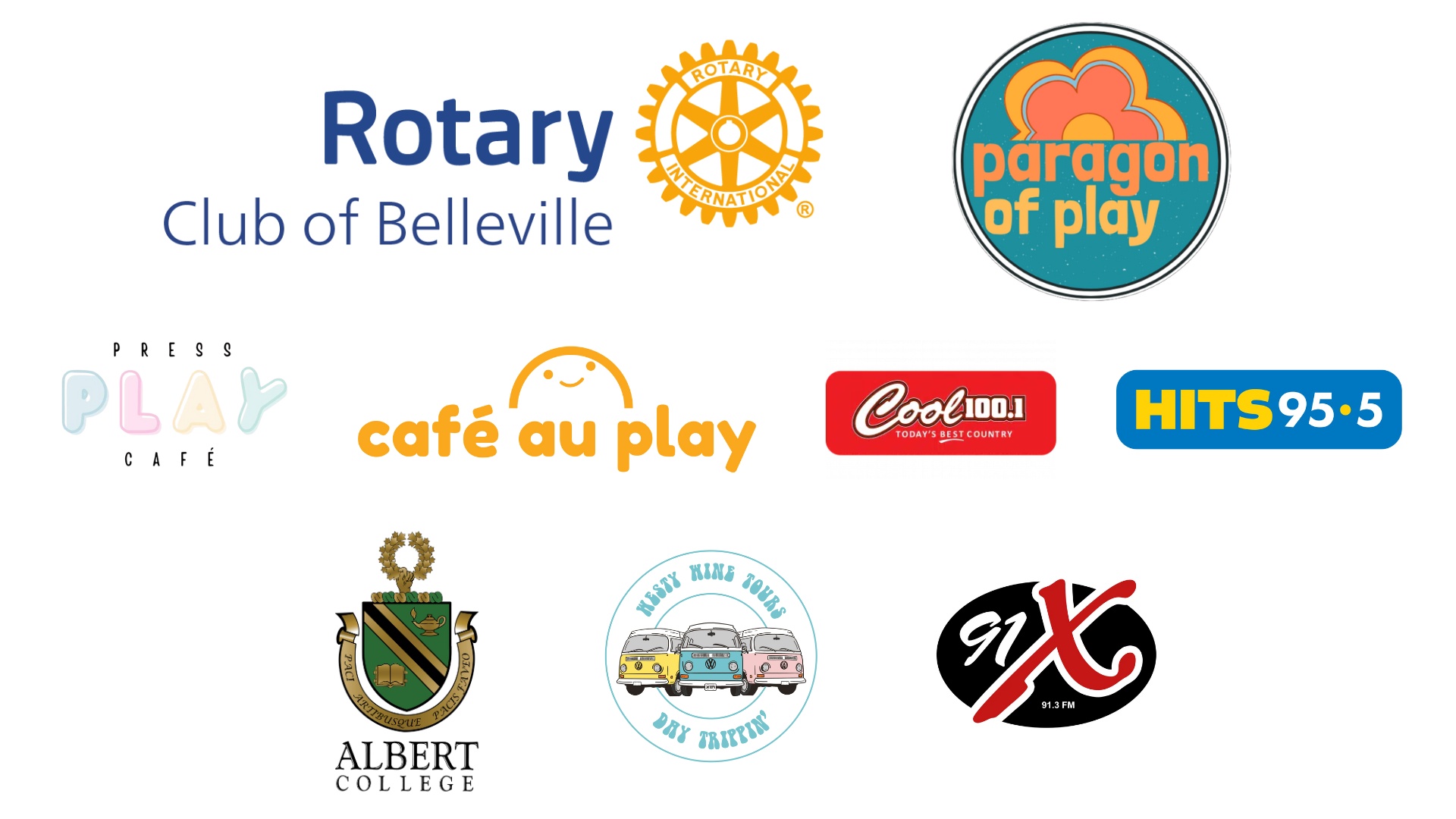 Logos of Touch-A-Truck Sponsors.