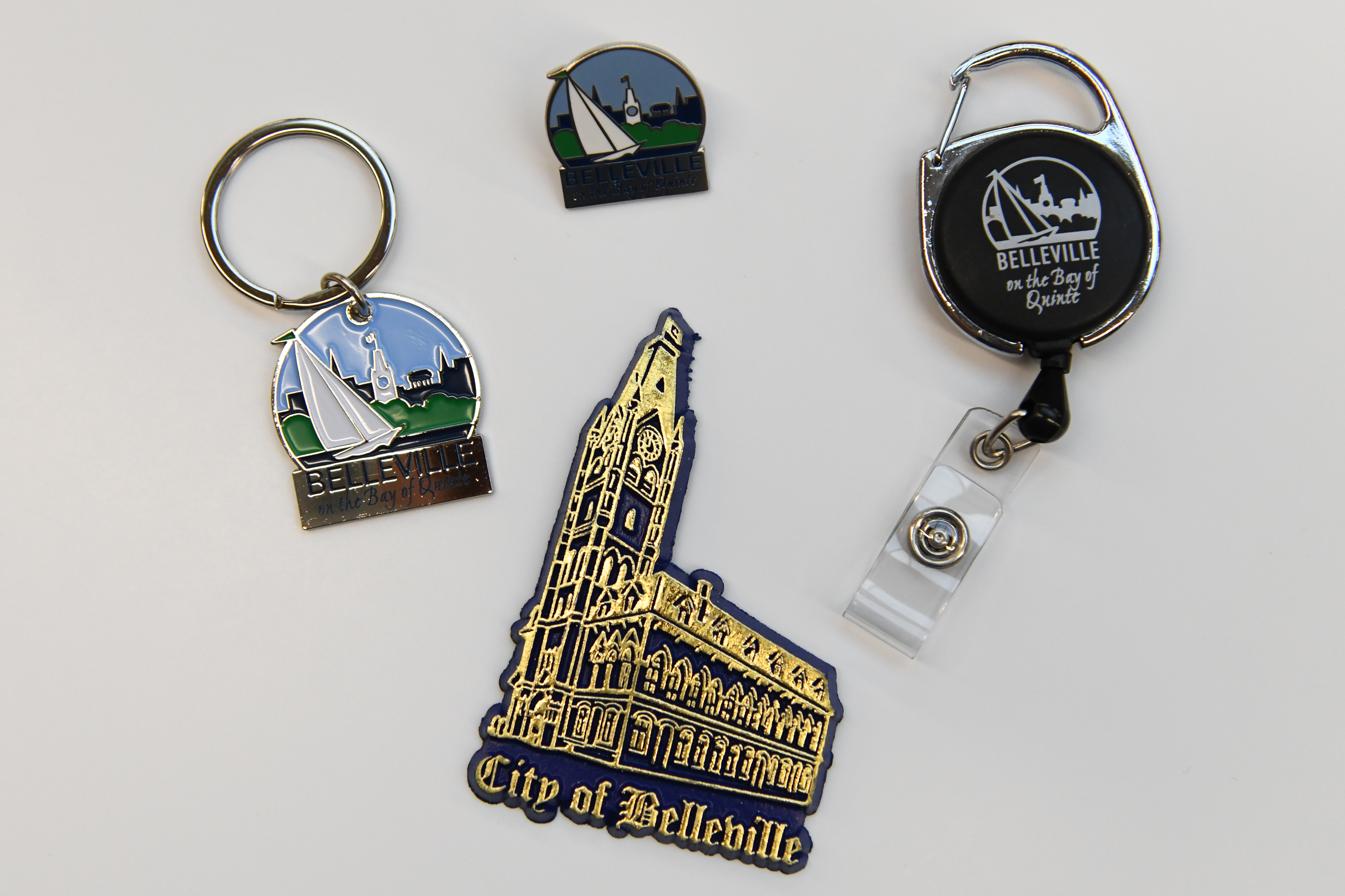 Various city of Belleville trinkets.