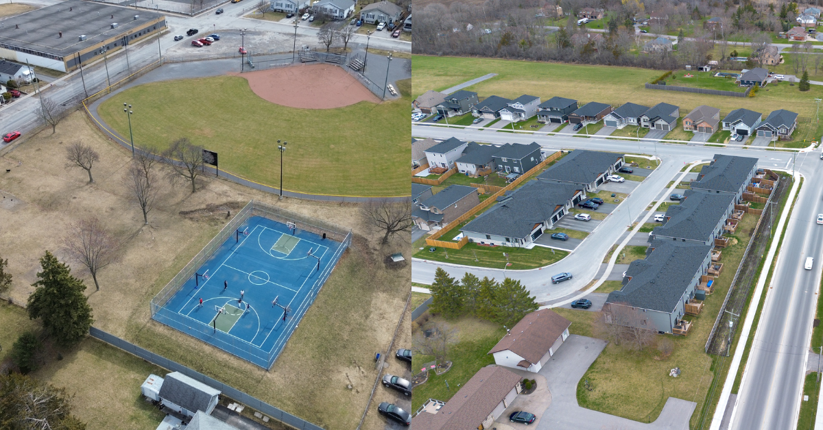 Tom Gavey and Heritage Park aerials