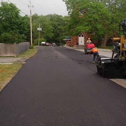 Photo of paving activities