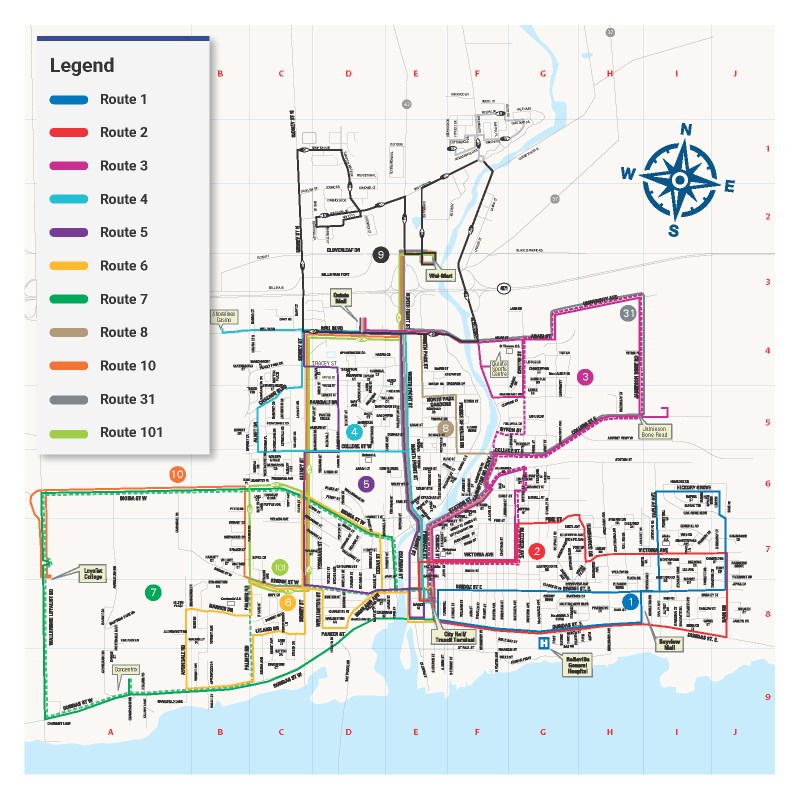 Button to PDF of routes