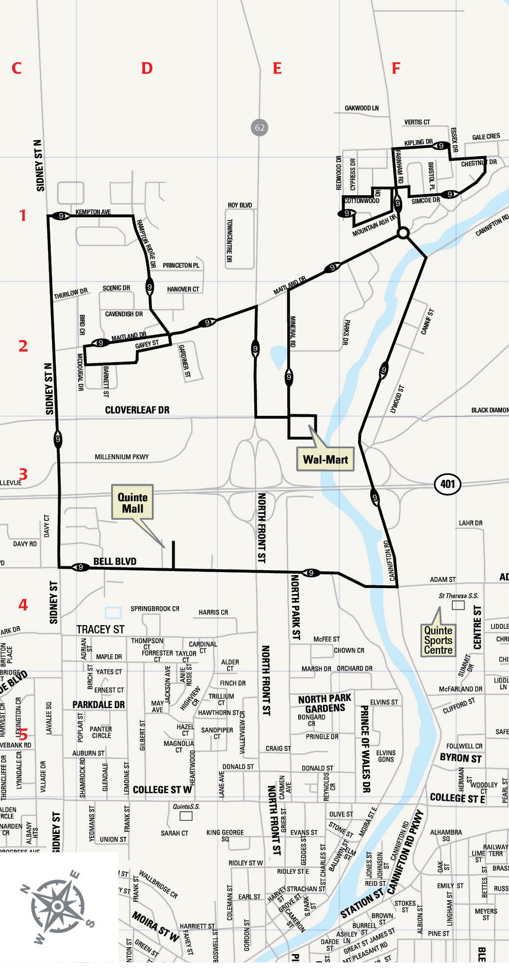 Route 9 Map