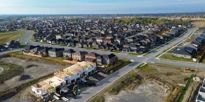 Residential area in Belleville under construction