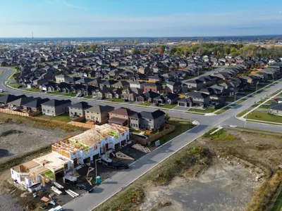 Residential area in Belleville under construction