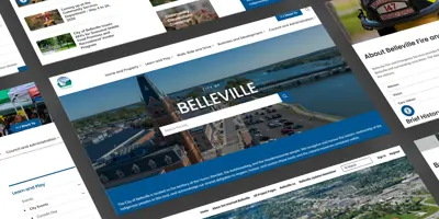 Screengrabs of new City website