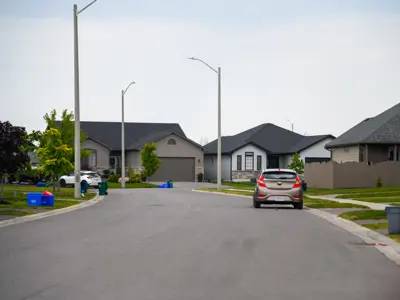 Car parked on side of road