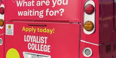 Example of Rear Bus Wrap on back of bus