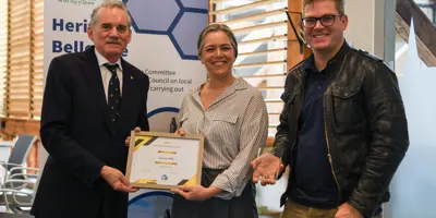 Venue 1906 accepts heritage award