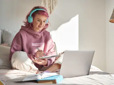 Youth with Headphones