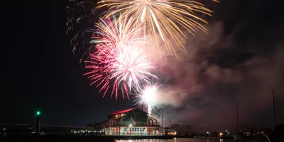 Fireworks over Meyers Pier