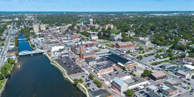 Downtown Belleville and City Hall