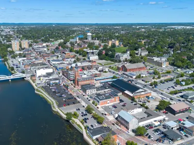 Downtown Belleville and City Hall