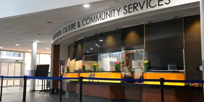 Customer Service Desk at the QSWC