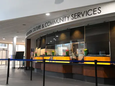Customer Service Desk at the QSWC