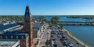 Parking lot across from Belleville City Hall